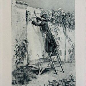 1902 Abbe Constantin Photogravure Madeleine Lemaire Ludovic Halevys DWP8D